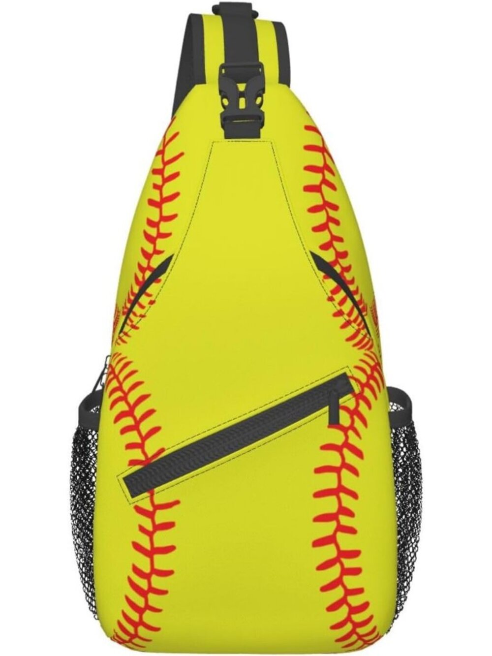 Unisex Softball Board Skeletons Sling Backpack Chest Hiking Travel Crossbody Bag